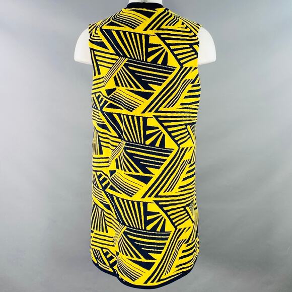 COMME des GARCONS HOMME PLUS Size M Yellow Navy Geometric Polyester Pullover - Picture 3 of 6